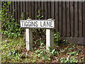 TM3865 : Tiggins Lane Sign by Geographer