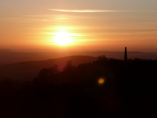 Obelisk at sunset