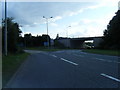 Moorgate Lane roundabout with M57 bridge above