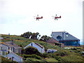 Wing Walking Over Sennen Cove