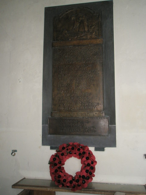 St Peter, Blaxhall- war memorial