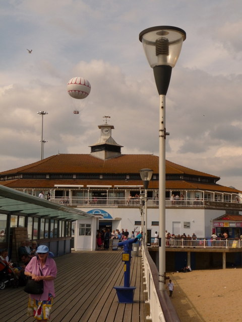 Bournemouth: the balloon from the pier