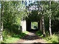 Former railway line passing under M62