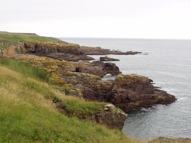 Cove cliffs from coastal path