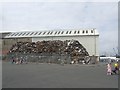 Pile of scrap in the docks