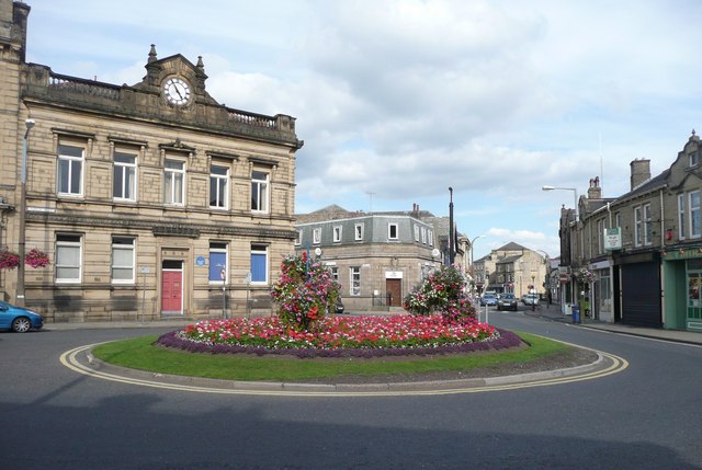 Floral display, Thornton Square, Brighouse