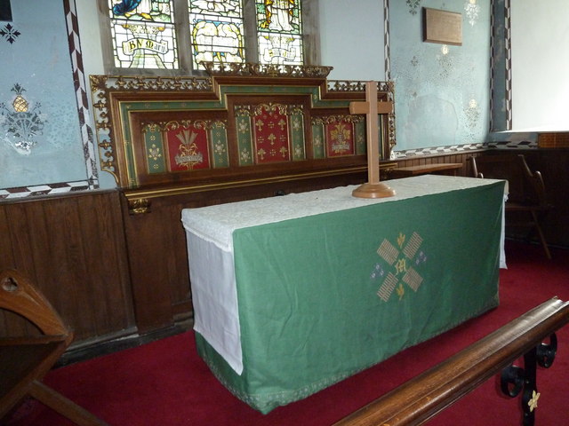 St Mary Magdalene , Friston: altar