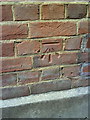 Benchmark on side of #120 Banbury Road