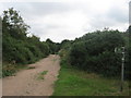 Footpath through rough ground near Howe Barracks