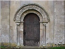 TM4481 : Stoven St Margaret's Norman doorway by Adrian S Pye