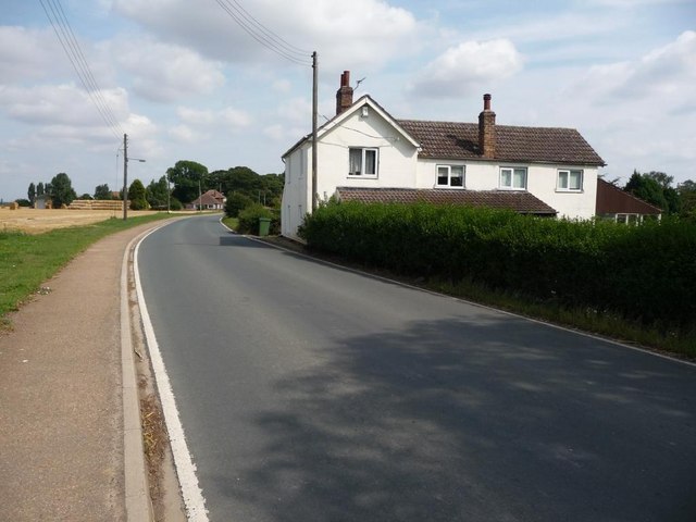 White roadside house