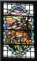 NZ2265 : The Church of St. James and St. Basil, Fenham - stained glass window, north wall (detail) by Mike Quinn