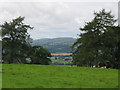 Pastures and woodland west of Threepwood