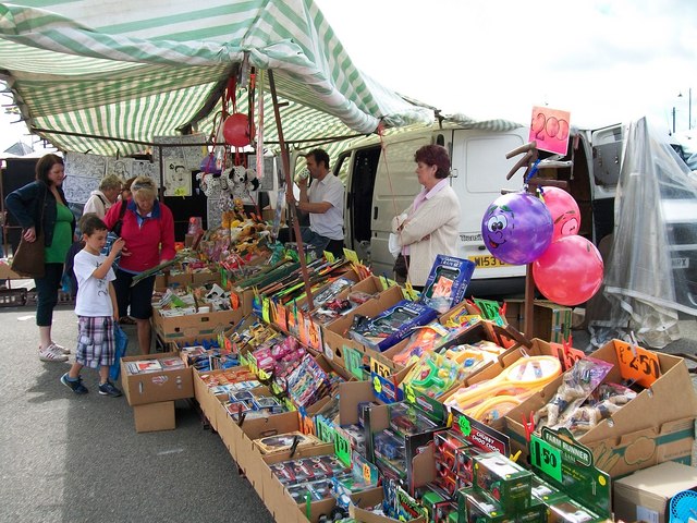 Toy Stall at Pwllheli Market © Eric Jones cc-by-sa/2.0 :: Geograph ...