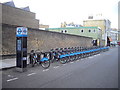 London cycle hire docking station, Denyer Street, Chelsea