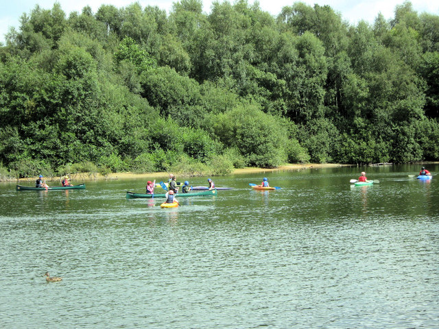 Kayak lessons on the lake