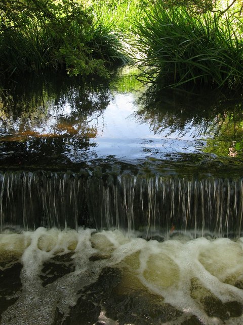 A weir in the River Swarbourn