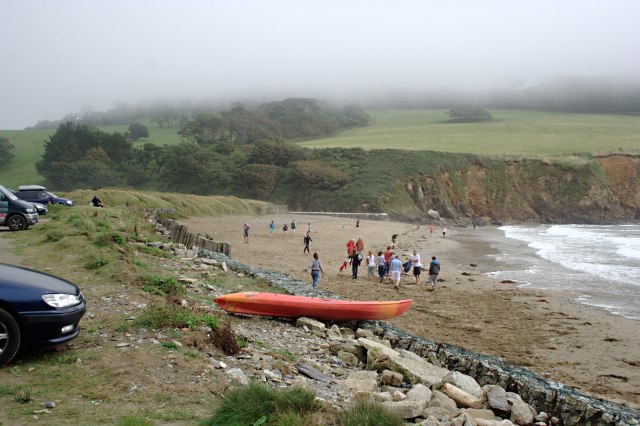 Porthluney Cove in August Mist