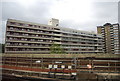 Flats by the railway line near Waterloo Station