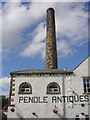 Chimney at "Pendle Antiques Centre Ltd" Union Mill, Watt Street, Sabden, Nr Clitheroe, Lancashire BB7 9ED