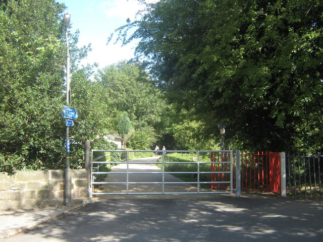 Old Lane entrance to Nutwood Local Nature Reserve and Wood, Darley Abbey, Derby