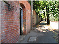 Alleyway east of the church of SS Peter and Paul, Fakenham