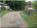 Farm track at Gorebridge Green Farm