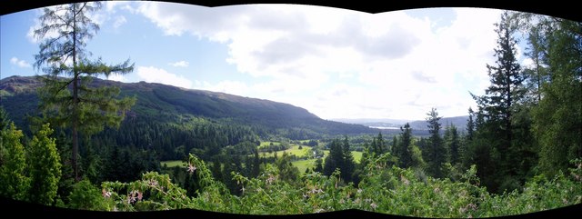 View from above Benmore Gardens