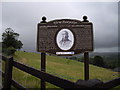 Explanatory sign at Pantycelyn Farm