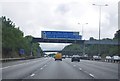 M25: anti-clockwise, approaching junction 8