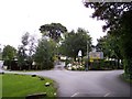 Entrance to Halsnead Park Caravan Park