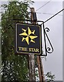 The Star (pub sign close-up), Kingston Road, Malden Rushett