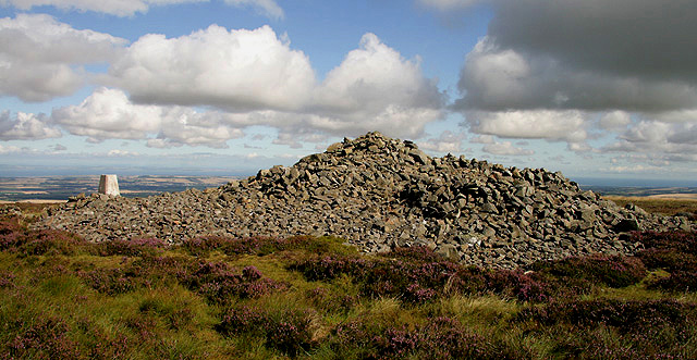 The summit of Lammer Law