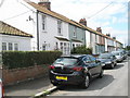 Pastel coloured houses in North Road