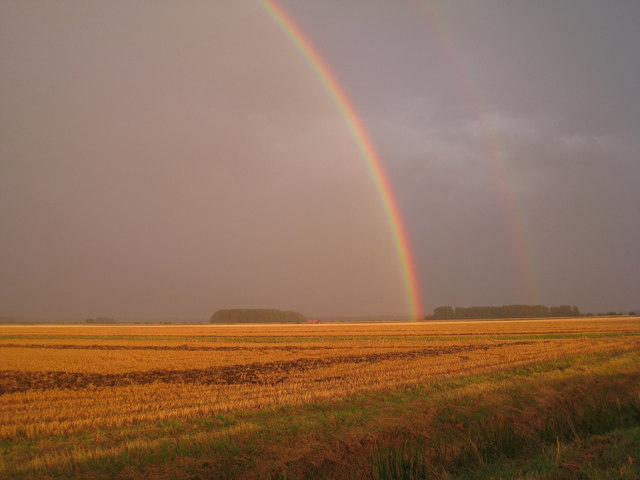 Rainbow over Bonby Carrs