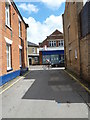 Looking from Mill Lane towards Queen Street