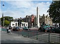 The war memorial obelisk