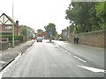 Mini-roundabout at the junction of Wigan Road and Dawber