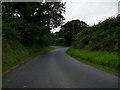 Passing place on country road