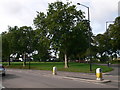 Green island at the junction of Gloucester Road and Kellaway Avenue