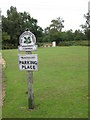 Hightown Common sign and memorial