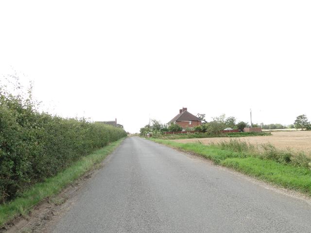 Country road in Laxfield, Suffolk