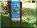 Sign at entrance to Great Notley Country Park