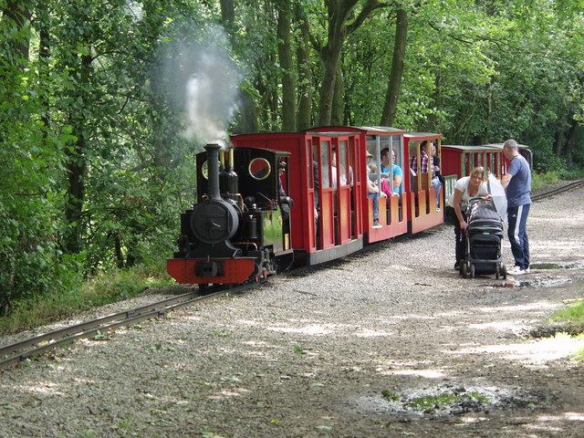 The miniature railway at Rudyard