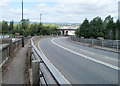 Cardiff : Leckwith Road approaches A4232 flyover