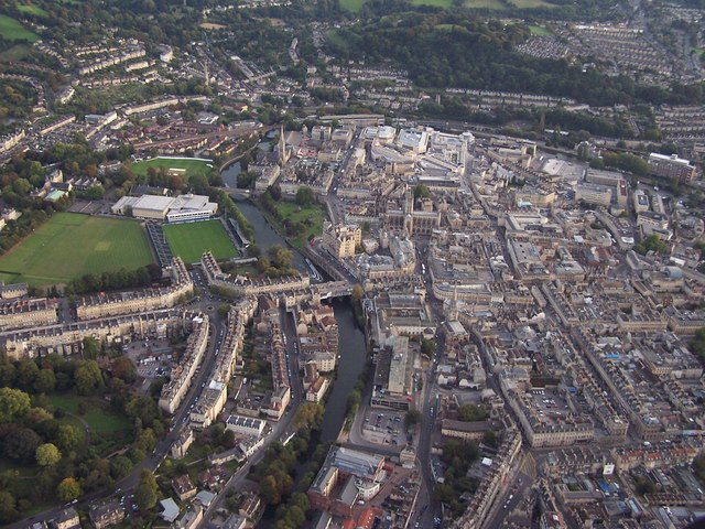 Centre of Bath from a balloon