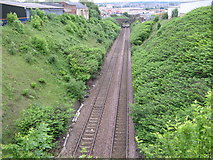 SE1732 : View from Bridge LBE4/2, Wakefield Road Tunnel by Stephen Armstrong
