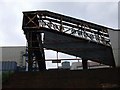 Covered conveyor belt at Darcast Crankshafts, Smethwick