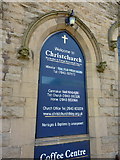 SE1147 : Christchurch, Methodist and URC, The Grove, Ilkley, Sign by Alexander P Kapp