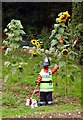 P.C.Scarecrow and his dog on the allotment